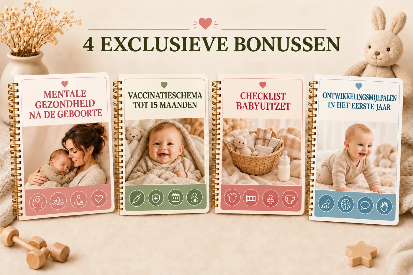 Vier exclusieve bonussen voor moeders en de ontwikkeling van hun baby