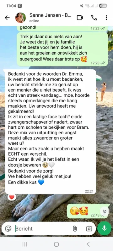 Recensie van een moeder over het werk van dr. Emma de Jong